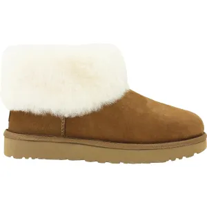 Women's UGG Classic Mini Fluff Chestnut Sheepskin